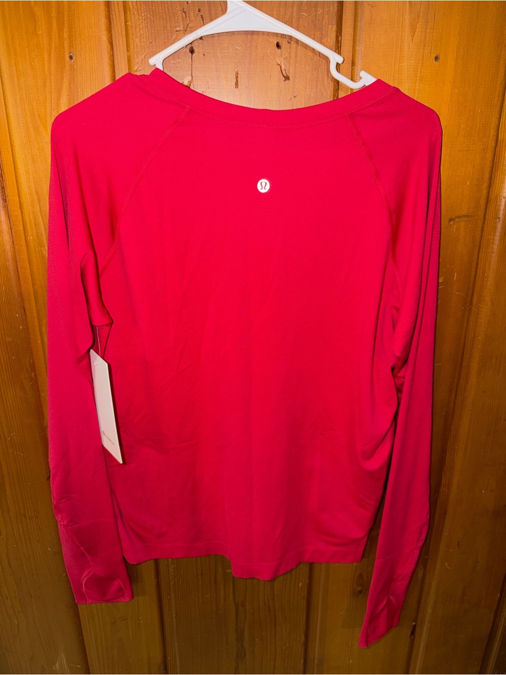 lululemon athletica Long-Sleeve Crew Top in Bright Pink - Picture 3 of 3